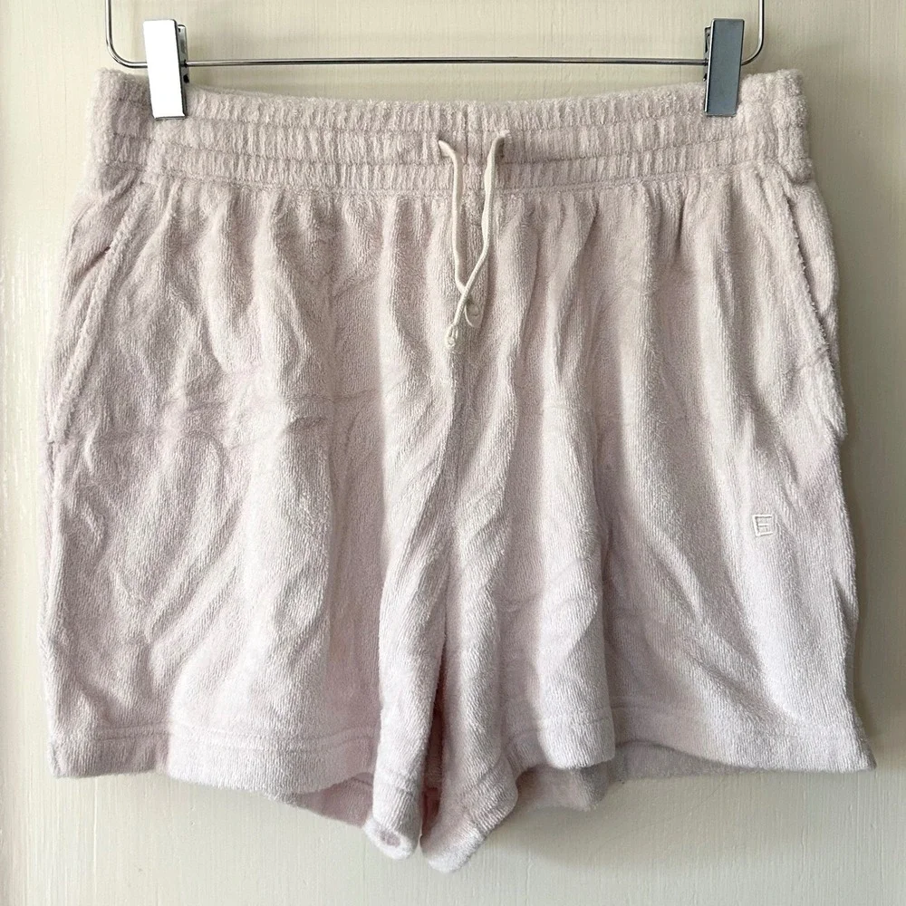 Everlane‎ Terry Cloth Relaxed Drawstring Short Orchid M Vacation Beach Summer